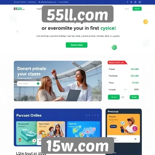 Explorando a interface de usuário do 55ll.com