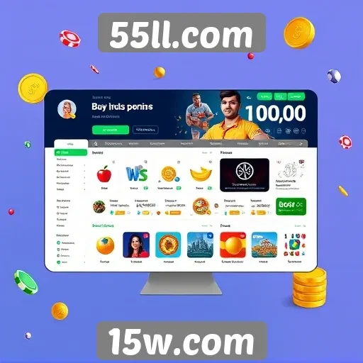 Interface amigável do 55ll.com para novos jogadores